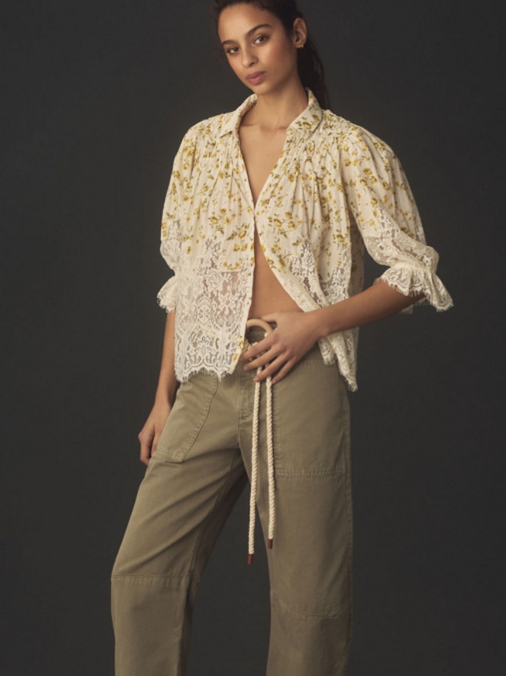 Anthropologie Victorian Lace Blouse